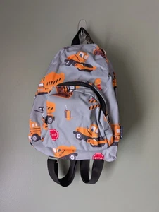 N'GIL Construction Trucks Small Backpack Back to School 2 Pockets NWT - Picture 1 of 11