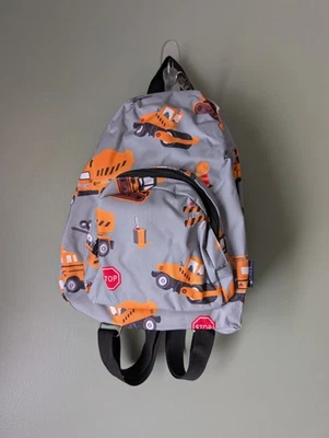 Mochila pequeña de regreso a la escuela N'GIL Construction Trucks 2 bolsillos nueva con etiquetas Foto 1 de 4