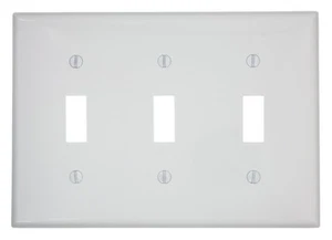 Interruptor de dispositivo de palanca de 3 velocidades placa de pared, 80711-W, blanco - Imagen 1 de 1
