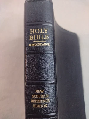 New Scofield Reference Bible Holy Bible Authorized KJV Oxford Cowhide Black 1967 Foto 1 de 4