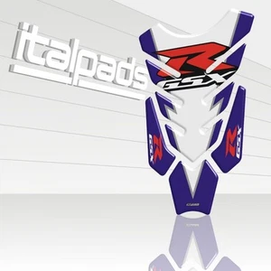 Protège Réservoir Tank Pad pour SUZUKI GSX-R mod. "Hyper-WINGS" blanc-blu - Imagen 1 de 1