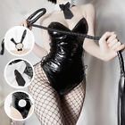 Faux Leather Rabbit Woman Bunny Girl Jumpsuit Costume Sexy Cosplay -qi -DY