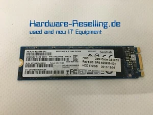 HP Sandisk 512GB WITH 2 2280 SSD 856449-001 UFUFB0R6L90CZ4 SD8SN8U-512G-1006 - Afbeelding 1 van 1