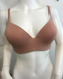 Nautica Intimates Bra Pink 36C Padded Wirefree Tagless Adjustable Wide Band - Picture 1 of 13