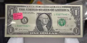 VERY RARE FROM SHEET 2017 $1.00 STAR NOTE VERY RARE LOW RUN 500K GOOD COND - Picture 1 of 2