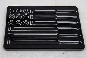 BULLET FLAG, U.S.A. ALUMINUM BILLET HITCH PLUG COVER, 3X5 - Picture 1 of 2