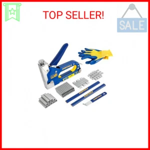 Heavy Duty 4-in-1 Staple Gun, 6000pcs Staples Manual Brad Nailer, Upholstery Sta - Picture 1 of 2