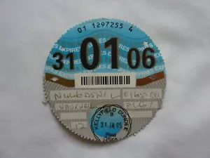 UK car tax disc from 2006 12 month vintage PLG Vauxhall £165 original price - Picture 1 of 1