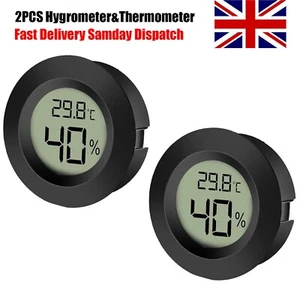Digital Temperature Humidity Meter Sensor Thermometer Hygrometer Room Gauge LCD - Picture 1 of 12
