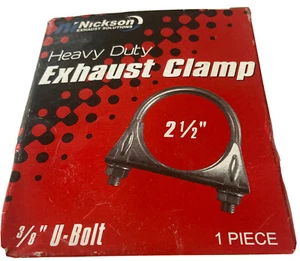 NICKSON Heavy Duty Exhaust Clamp 2.5",  3/8" U-Bolt,  17127, - Picture 1 of 3