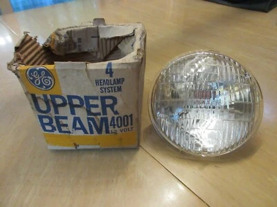 Vintage 1960s '70s GE General Electric 5 3/4 NOS Headlight Lamp Rare Wide Flute - Image 1 of 4