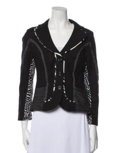 ALBERTO MAKALI Striped Evening Jacket Size: M 6 - Picture 1 of 8
