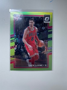 2017-18 Panini Donruss Optic Lime Green Prizm /175 Zach LaVine #22