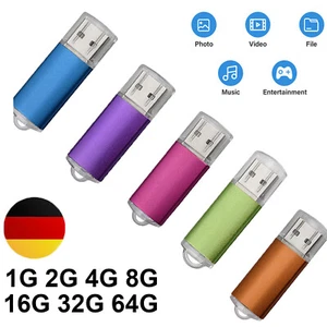 1/3/5Stück USB 2.0 Sticks Flash Laufwerk Speicherstick 1G 2G 4G 8G 16G 32G 64G - Bild 1 von 18