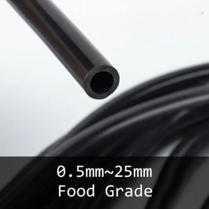 Food Grade Silicone Tube High Temperature Tubing Black Flexible Hose Pipe Soft - Picture 1 of 7