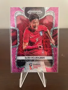 2018 Panini World Cup Prizm Heung Min Son Lazer Pink /40 Korea Tottenham #187 - Picture 1 of 2