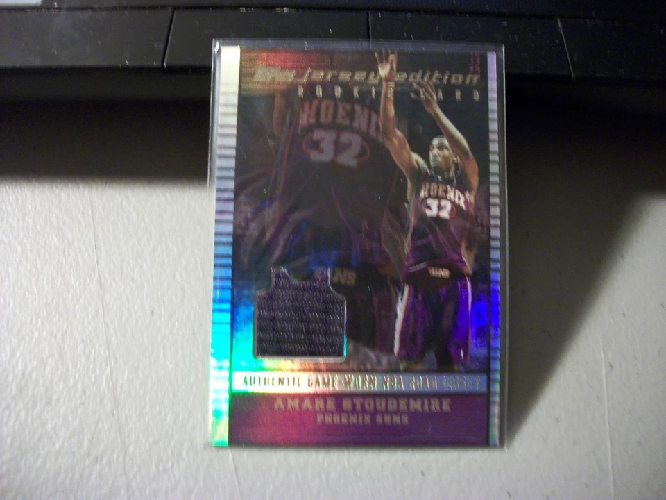 Amare Stoudemire 2002-03 Topps Jersey Edition SP rookie - Image 1 of 2