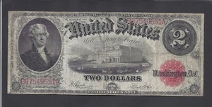 $2 1917 UNITED STATES NOTE @ LEGAL TENDER @ - Picture 1 of 2