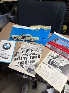 Dealer Brochure Lot 6 Vintage BMW 1800 Sedan Color Specification Sheet 1964-1965 - Picture 1 of 12