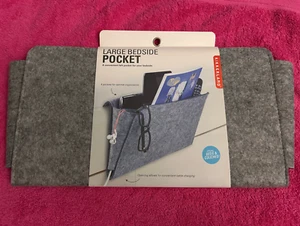 kikkerland design gray large bedside pocket - Picture 1 of 3