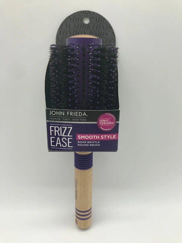 John Frieda.Frizz Facilidad, Estilo Suave, "Cepillo Redondo de Cerdas de Jabalí". Color - Kha/Pr Foto 1 de 3