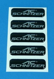 5 piezas AC Schnitzer emblema Vitro negro aprox. 40x11 mm - Imagen 1 de 1