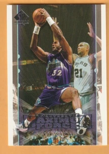Karl Malone Utah Jazz 1999-00 SP Auténtico Maximum Force #M1 Salón de la fama Louisiana Tech - Imagen 1 de 2