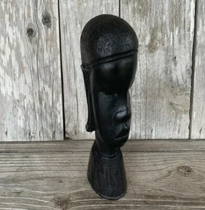 Escultura africana de madera vintage genuina Besmo tallada a mano en Kenia - Imagen 1 de 6