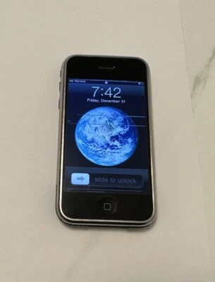 Apple iPhone 1st Generation - 8GB - Black (AT&T) A1203 (GSM) C36 - Image 1 of 4