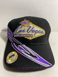 NHRA Las Vegas Nationals 2010 Offical Licensed Hat Adjustable Black w Purple &..