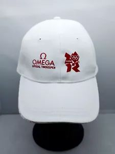 Omega Olympics London 2012 White & Red Baseball Cap Adjustable - RARE - Picture 1 of 5