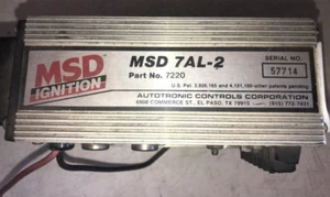 MSD 7AL-2 Ignition Box Dirt Late Model IMCA Drag Race Car - Tested - Free Ship - Picture 1 of 6