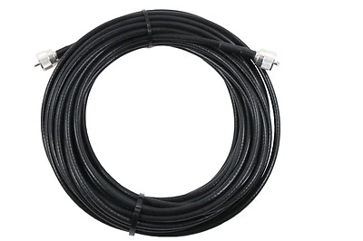 JSC RG-8X jumper, 75 FT with PL-259 connectors for HAM and CB, MADE IN USA! - Image 1 of 3