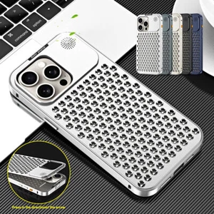 Für iPhone 15 Pro Max 14 13 Aluminium Wärmeableitung Aromatherapie Handytaschen - Zdjęcie 1 z 14