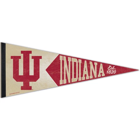 WinCraft Indiana Hoosiers 12'' x 30'' Vintage Retro Pennant Cover