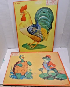 Vintage Milton Bradley Puzzle X 2 1955 & 1964 - Picture 1 of 7