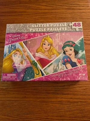 NUEVO rompecabezas brillo princesa Disney nuevo en caja Foto 1 de 2