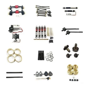 Alloy Upgraded Parts Black For Rc Hobbyplus 1/18 CR18P Rock Van Trail Hunter car - Picture 1 of 54