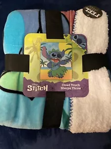 Disney, Kids 50"x60" Cloud Touch Sherpa Throw blanket (Stitch) - Picture 1 of 2