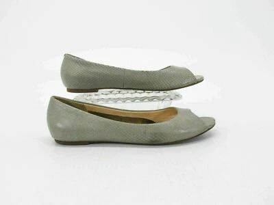 Zapato para mujer Cole Haan talla 9B gris peep toe ballet plano usado qp Foto 1 de 4
