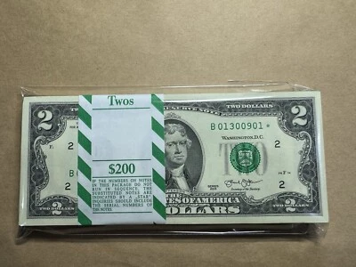 $2 2013 = 100pcs Consecutive Serie Number Replacement Star Gem UNC_LDP Shop. - Image 1 of 3