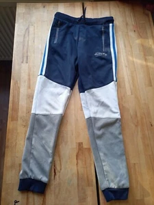 Dark Blue Grey White Casual Joggers  9-10 years WASHED CLEANED - Picture 1 of 8