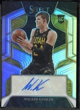 2022-23 Panini Select Walker Kessler RC Rookie Signatures Silver Prizm /249 Jazz