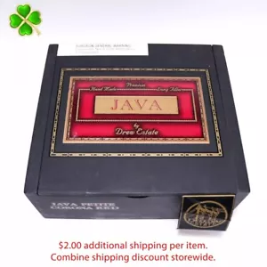Java Petite Corona rot leer Holz Zigarrenbox 6,75 Zoll x 6 Zoll x 2,75 Zoll - Bild 1 von 10