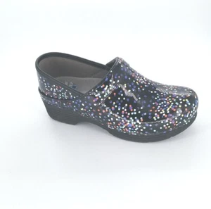 1639 Dansko Damen LT Pro Konfetti Lack Clogs Größe 39 EU 8,5-9 US - Bild 1 von 9