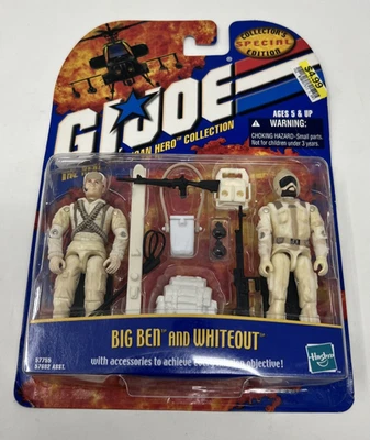 *SELLADO* 2000 HASBRO GI Joe Big Ben y WHITEOUT Figuras de Acción Fábrica Foto 1 de 4