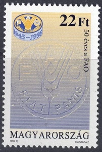 UNGHERIA 1995 Anniversario FAO MNH** - Picture 1 of 1