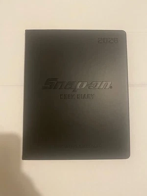 Snap On Tools 2026 Desk Diary A4 Black Week To View Hard Cover New