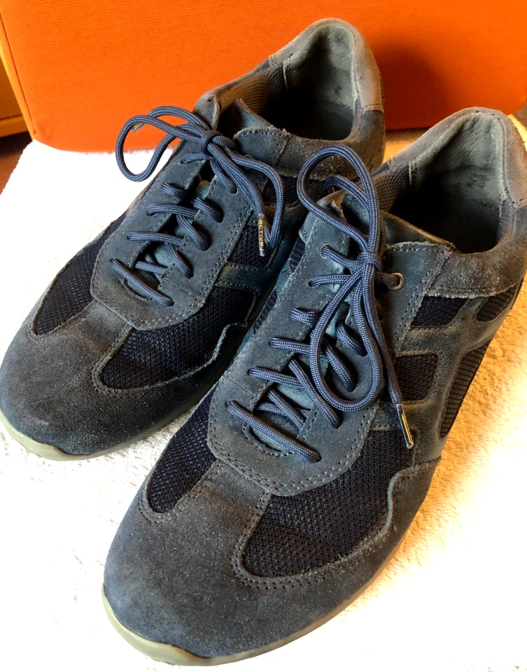 CAMEL ACTIVE, Herrenschuhe 44, blaugrau Leder, Stoffeinsätze - Bild 1 von 4