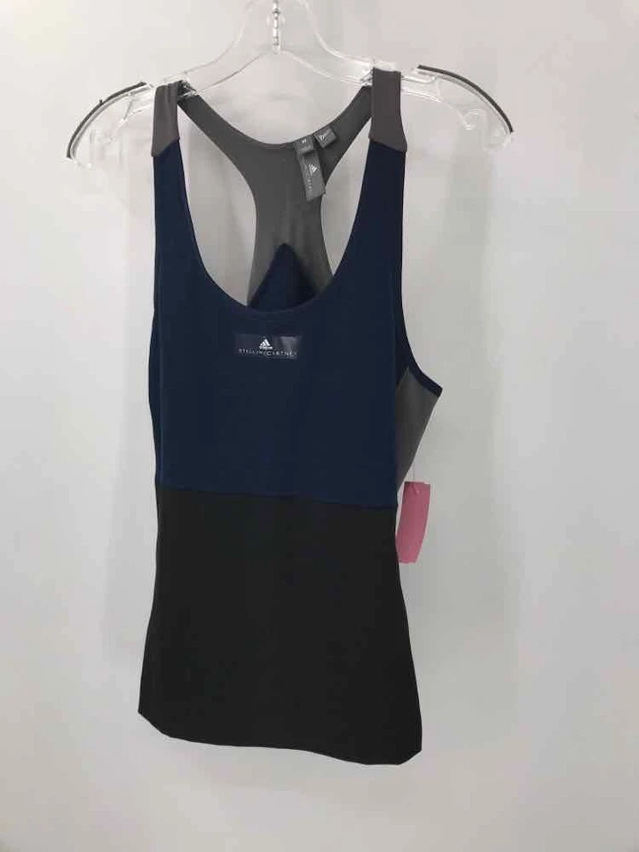 Б/у спортивная майка Adidas от Stella McCartney черная размер средний бритва - Изображение 1 из 3